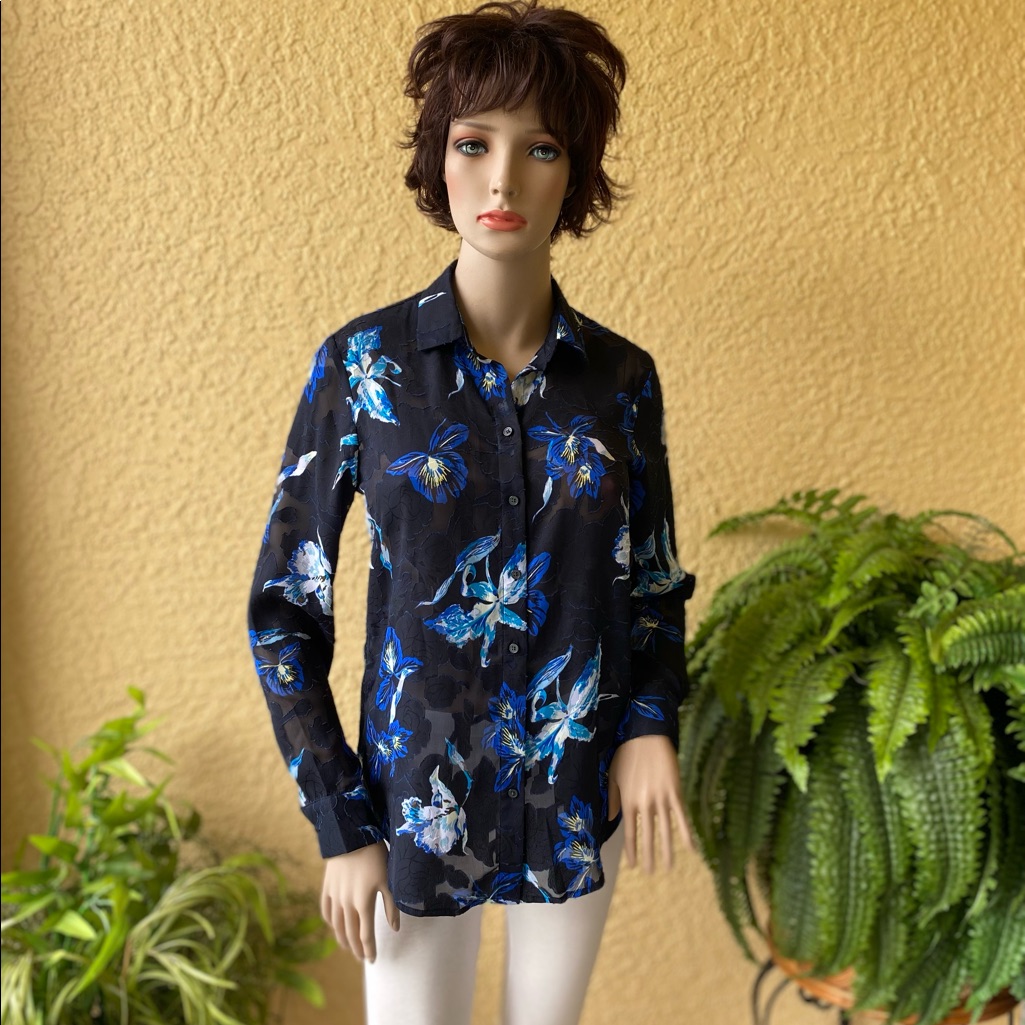 Banana Republic Brand Floral Blouse Banana Republic Brand Floral Blouse